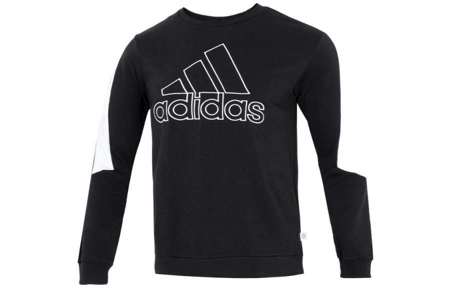 Adidas Adidas Sweatshirts Men's Black Crew Neck Moderate Other