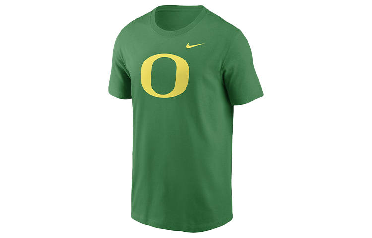 Nike Nike T Shirts Men's Green Crew Neck Moderate Straight Fit