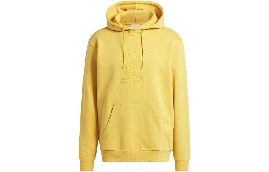 Adidas Adidas SHMOOFOIL Sweatshirts Men's Yellow Hooded Moderate Regular