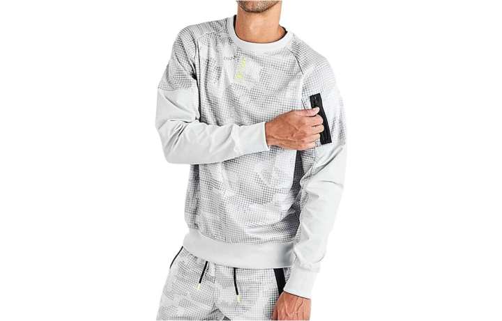 Nike Nike Sweatshirts Men's Gray Crew Neck Moderate Regular