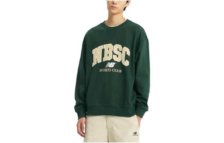 New Balance New Balance Sweatshirts Men's Green Crew Neck Moderate Regular