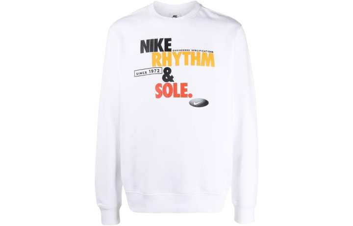 Nike Nike Sweatshirts Men's White Crew Neck Moderate Regular