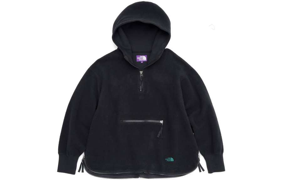 THE NORTH FACE PURPLE LABEL Sweatshirts Men's Black Hooded Moderate Regular