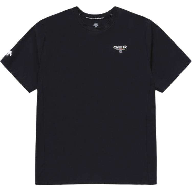 DESCENTE T Shirts Unisex Crew Neck Moderate Straight Fit