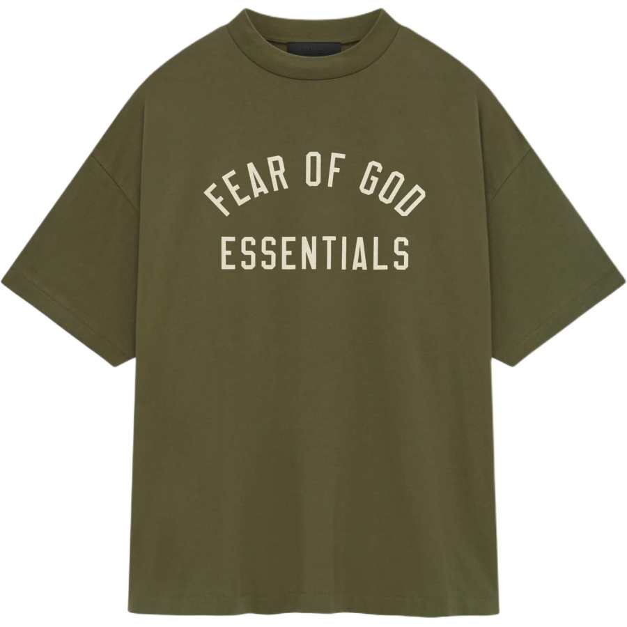 Fear Of God Essentials Logo Printed Crewneck T-Shirt
