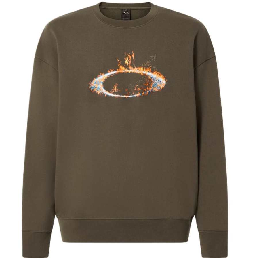 Oakley Mtl Solar Rail Crew T Shirt Men's New Dark Color Paintbrush