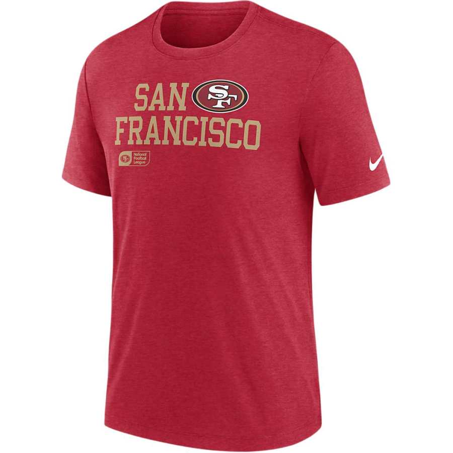 Nike Nike NFL San Francisco 49ers Overlap Lockup T Shirt Men's Red