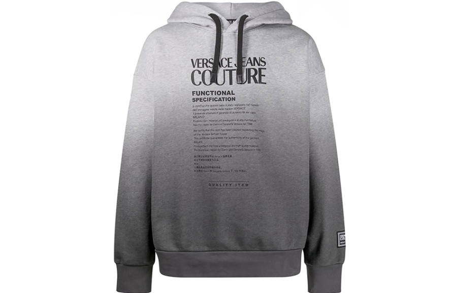 Versace Jeans Couture logo-print gradient hoodie