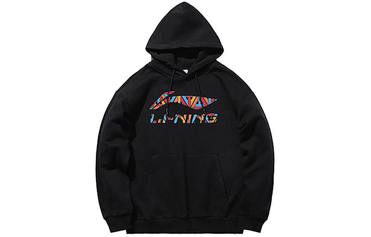 Li-Ning Li Ning Sweatshirts Men's Black Hooded Moderate Regular