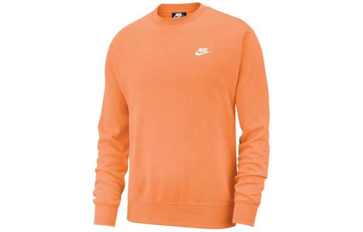 Nike Nike Sweatshirts Men's Orange Crew Neck Moderate Regular