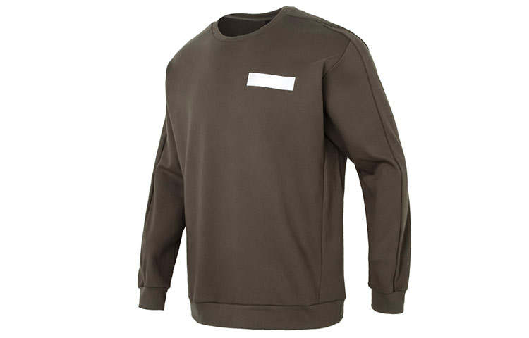 Adidas Adidas Sweatshirts Men's Olive Green Crew Neck Moderate Regular