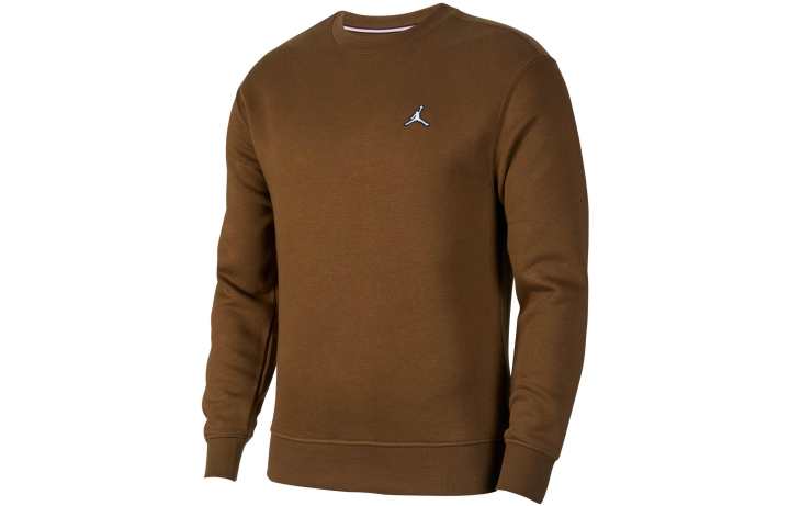 Jordan Jordan Air Jordan Fleece Sweatshirts Men's Light Olive Green Crew Neck Thickened Regular