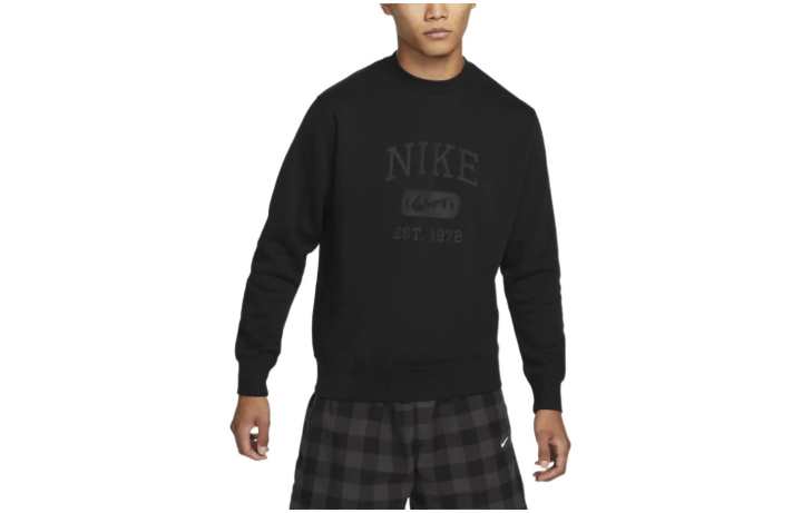 Nike Nike Sweatshirts Men's Black Crew Neck Moderate