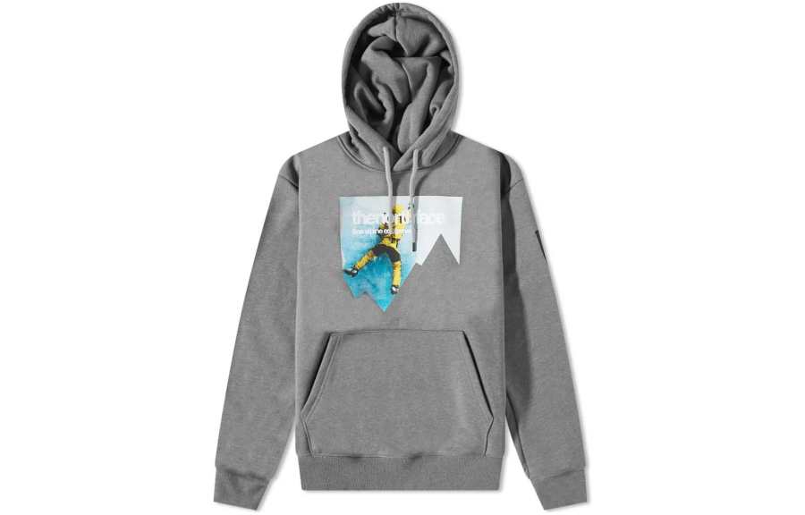 THE NORTH FACE Sweatshirts Men's Gray Hooded Moderate Regular