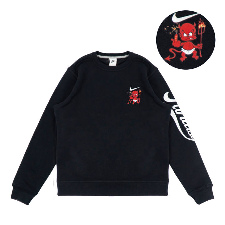 Nike Nike Sweatshirts Unisex Black Crew Neck Moderate Regular