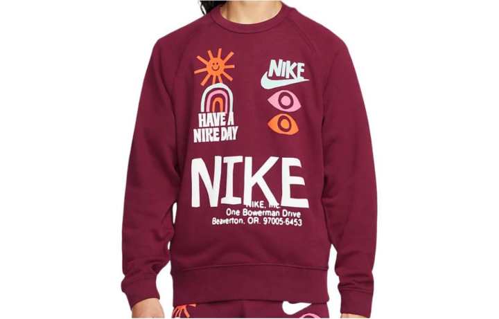 Nike Nike Sweatshirts Men's Red Crew Neck Moderate Other