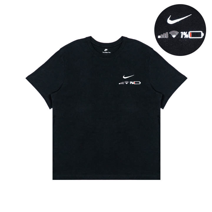 Nike Nike T Shirts Unisex Black Crew Neck Moderate Straight Fit