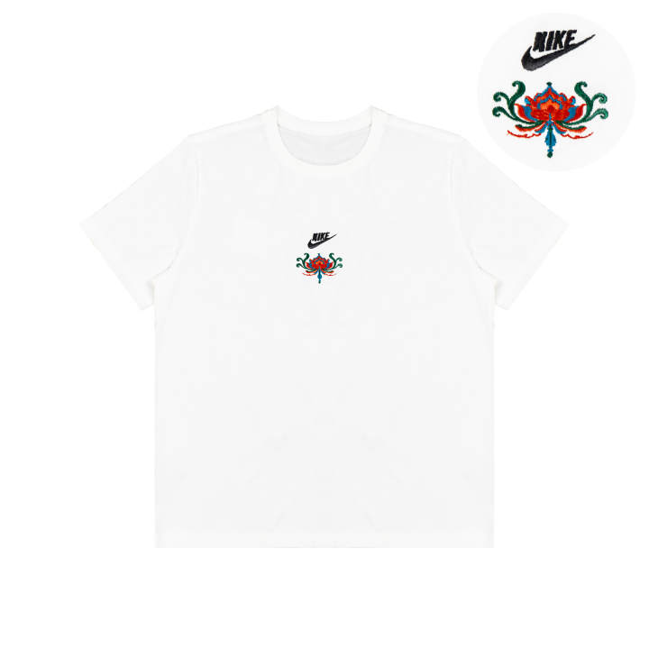 Nike Nike T Shirts Unisex White Crew Neck Moderate Straight Fit