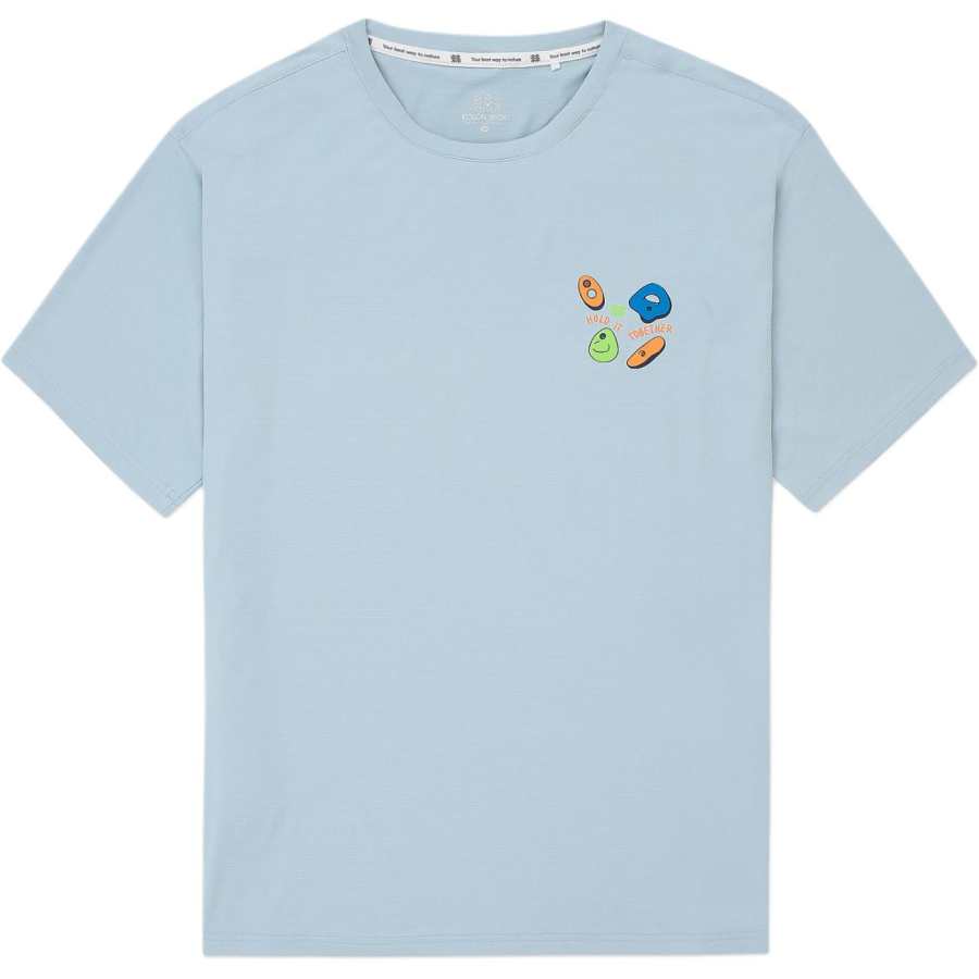 KOLON SPORT T Shirts Men's Crew Neck Moderate Straight Fit