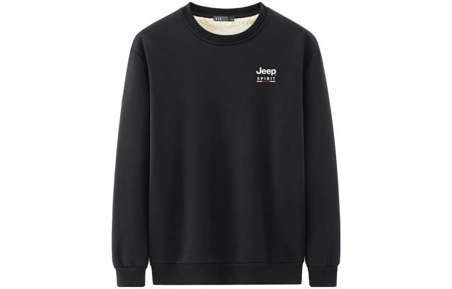 JEEP SPIRIT Sweatshirts Men's Crew Neck Thickened Regular
