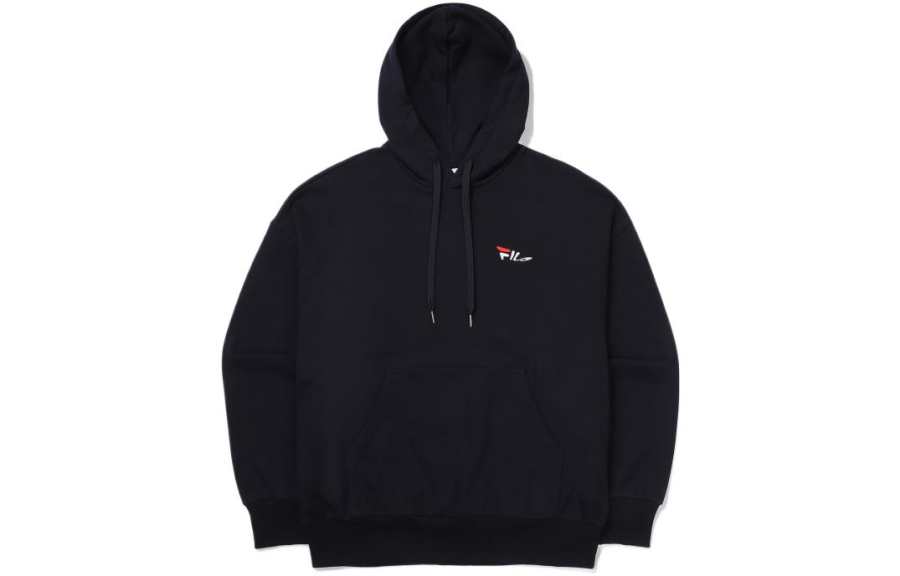 FILA Sweatshirts Unisex Dark Blue Hooded Moderate