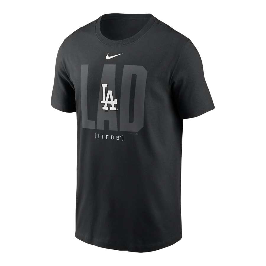 Nike Nike Los Angeles Dodgers Fashion Local T Shirt Men's Black