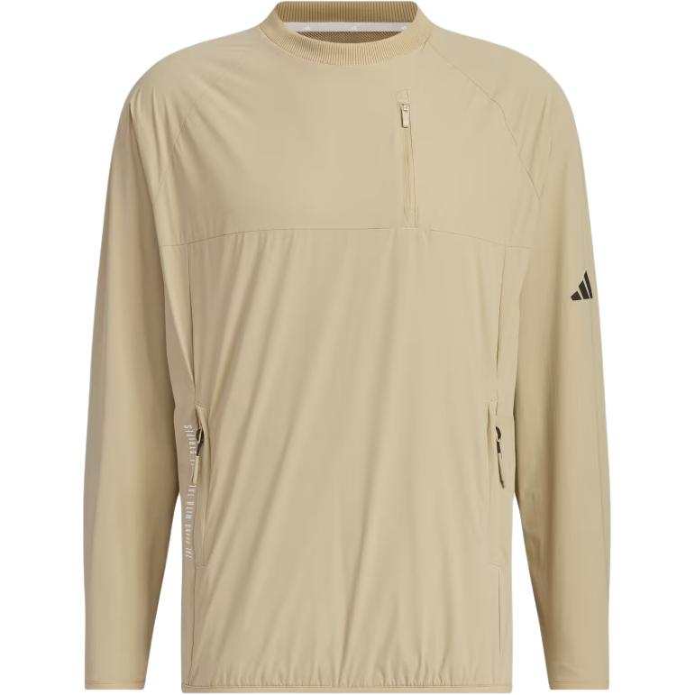 Adidas Adidas T Shirts Men's Khaki Crew Neck Moderate Straight Fit