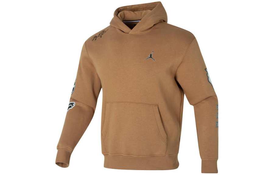 Jordan Jordan Sweatshirts Men's Coffee Hooded Non Detachable Moderate Other