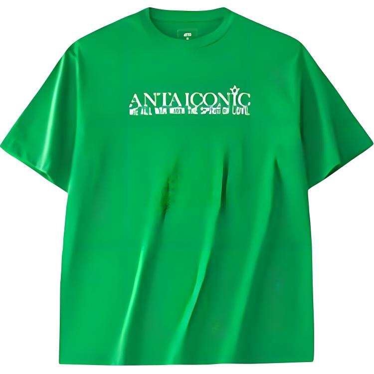 ANTA T Shirts Men's Noah Green Crew Neck Thin