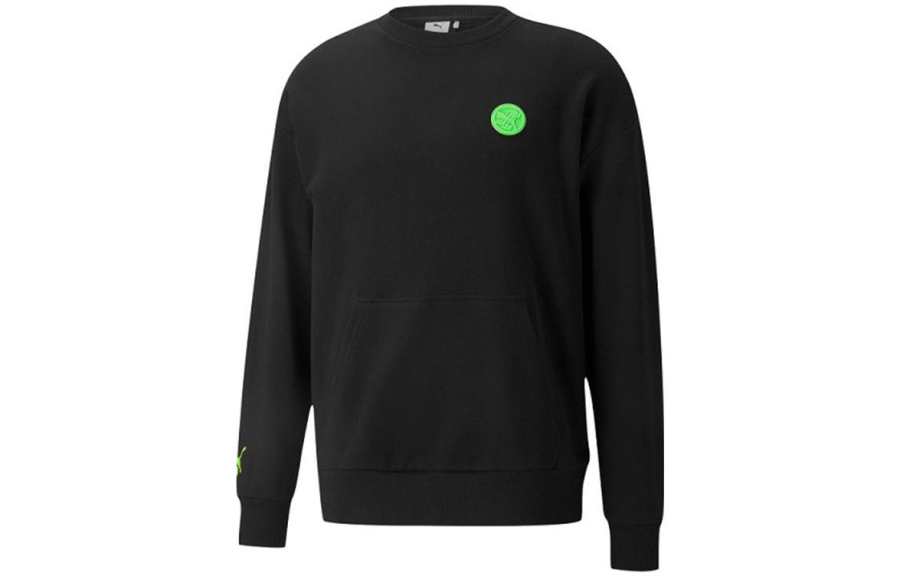 PUMA X Santa Cruz Sweatshirts Unisex Black Crew Neck Moderate Regular
