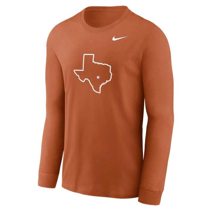 Nike Nike Texas Longhorns Alternate Logo Men's Nike College Long Sleeve T Shirt