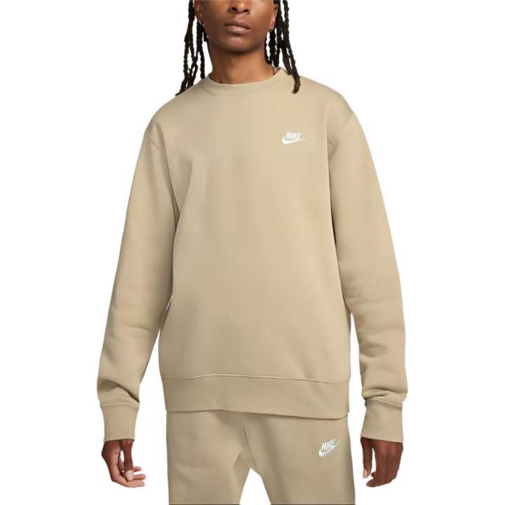 Nike Nike Sweatshirts Men's Khaki Crew Neck Moderate Regular