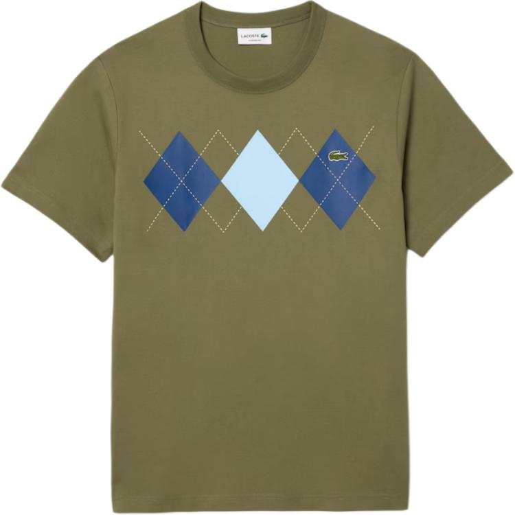 LACOSTE T Shirt Men's Khaki Green