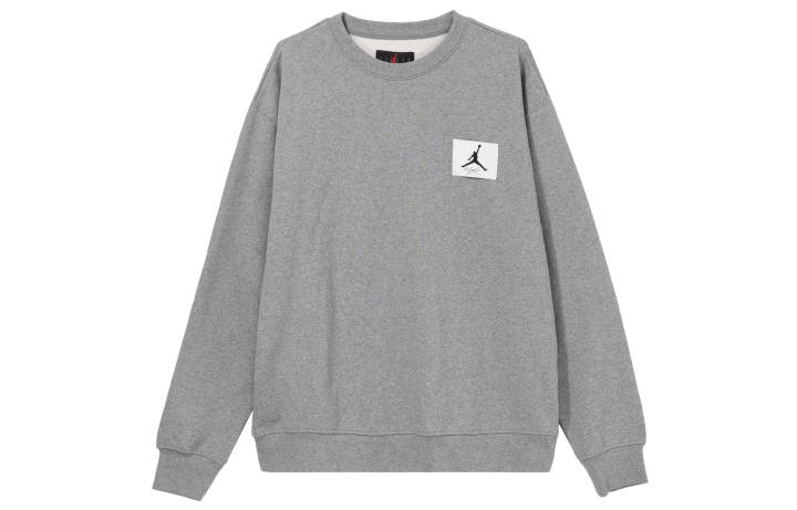 Jordan Jordan Sweatshirts Men's Gray Crew Neck Thickened Regular
