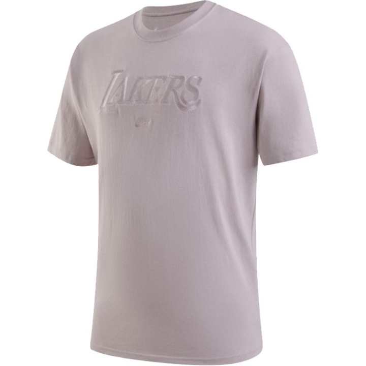 Nike Nike T Shirts Men's Gray Crew Neck Moderate Straight Fit