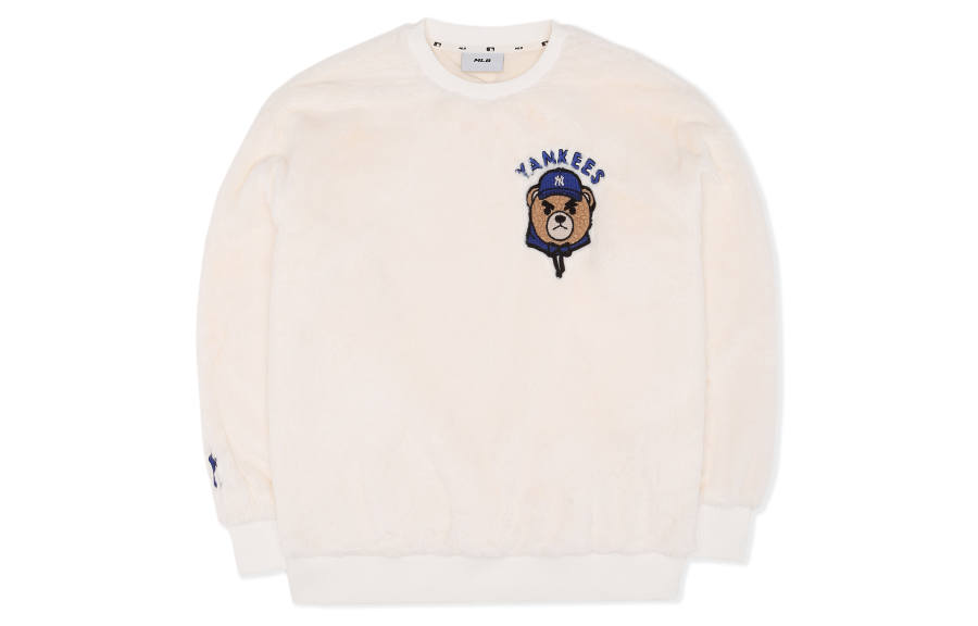 MLB MLB Sweatshirts Unisex Cream Crew Neck Moderate Regular