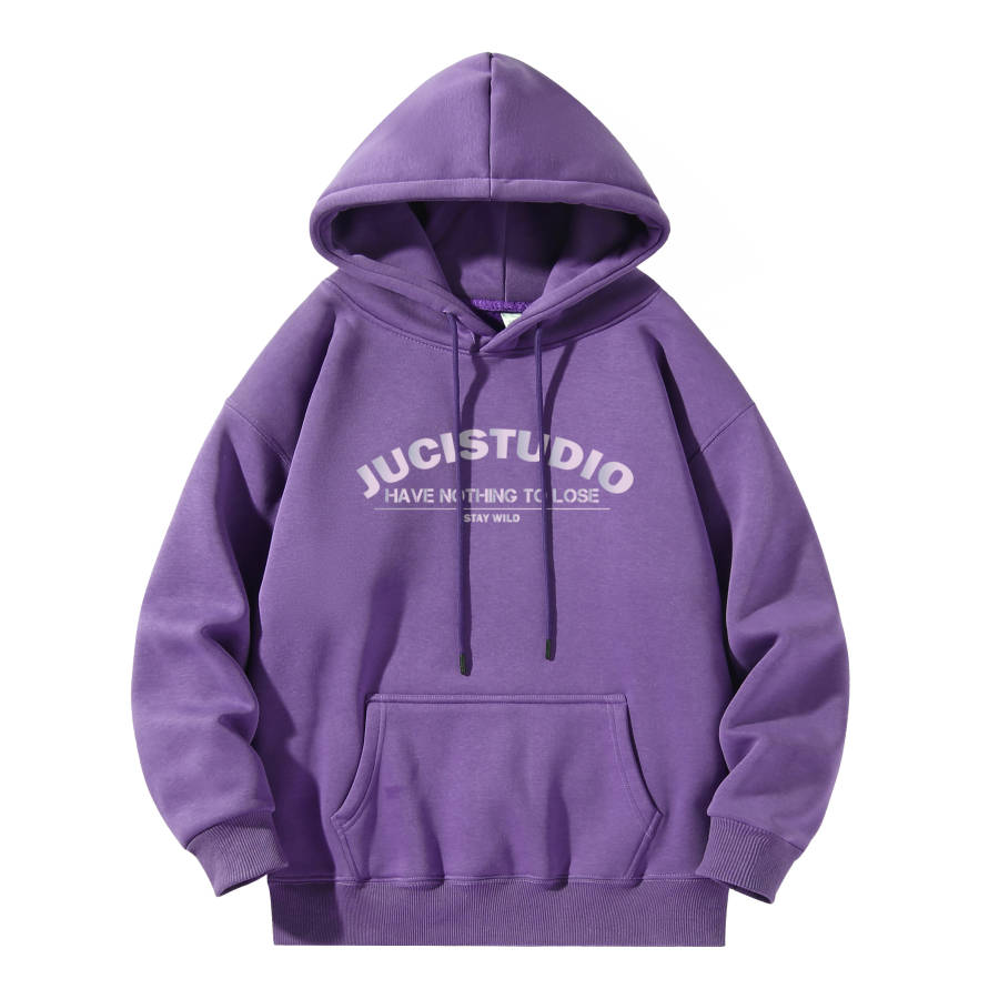 JCUI Sweatshirts Unisex Hooded Thickened Heavyweight