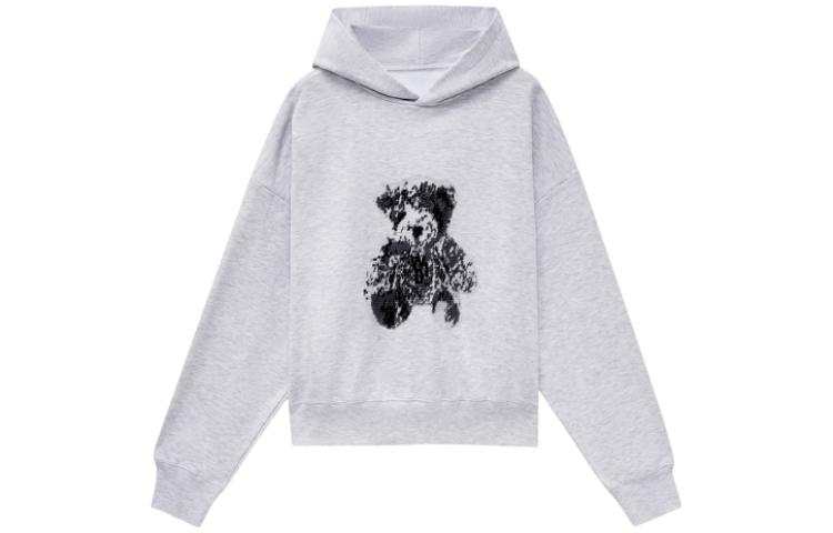 WE11DONE WE11DONE logo-patch cotton hoodie