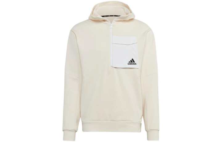 Adidas Adidas Sweatshirts Men's White Hooded Moderate Regular