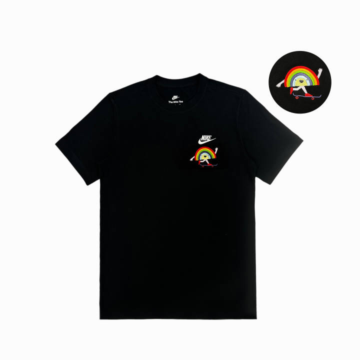 Nike Nike T Shirts Unisex Black Crew Neck Moderate Straight Fit