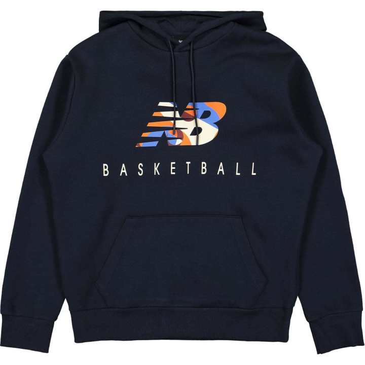 New Balance New Balance Sweatshirts Men's Navy Blue Hooded Moderate Regular