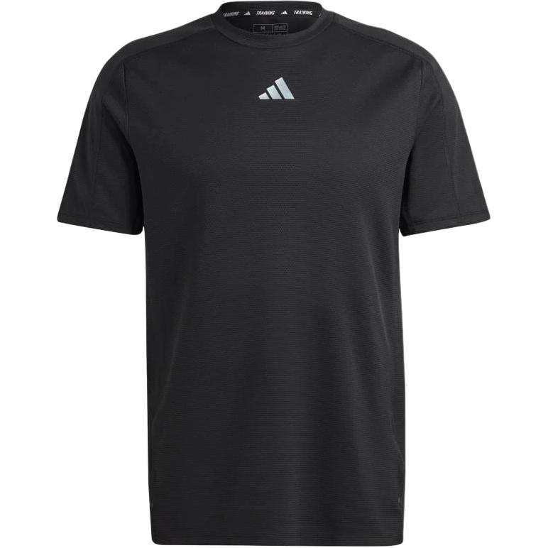 Adidas Adidas T Shirts Men's Black Crew Neck Moderate Straight Fit