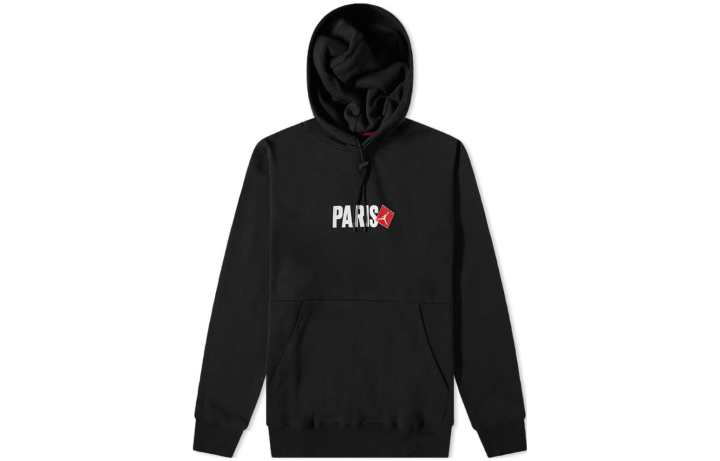 Jordan Jordan Sweatshirts Men's Black Hooded Moderate Regular