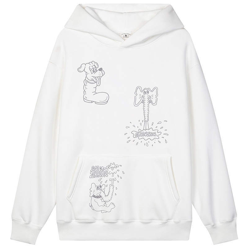 MIND ERROR MIND ERROR Sweatshirts Unisex Hooded Moderate Regular