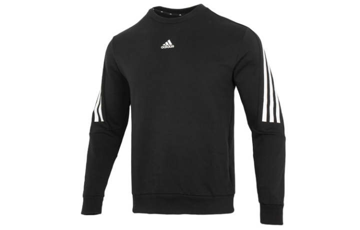 Adidas Adidas Sweatshirts Men's Black Crew Neck Moderate Regular