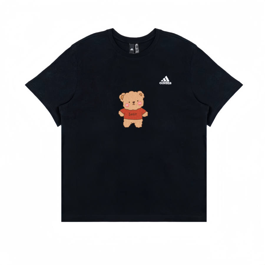 Adidas Adidas T Shirts Unisex Black Crew Neck Moderate Straight Fit