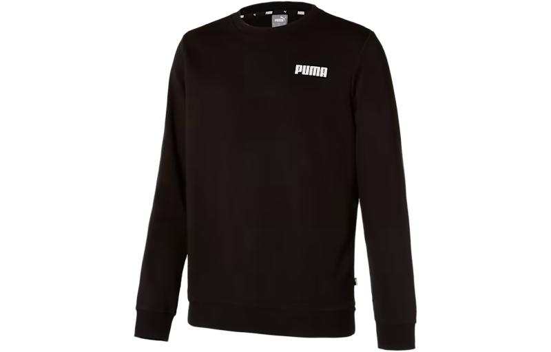 PUMA Sweatshirts Men's Black Crew Neck Moderate Other