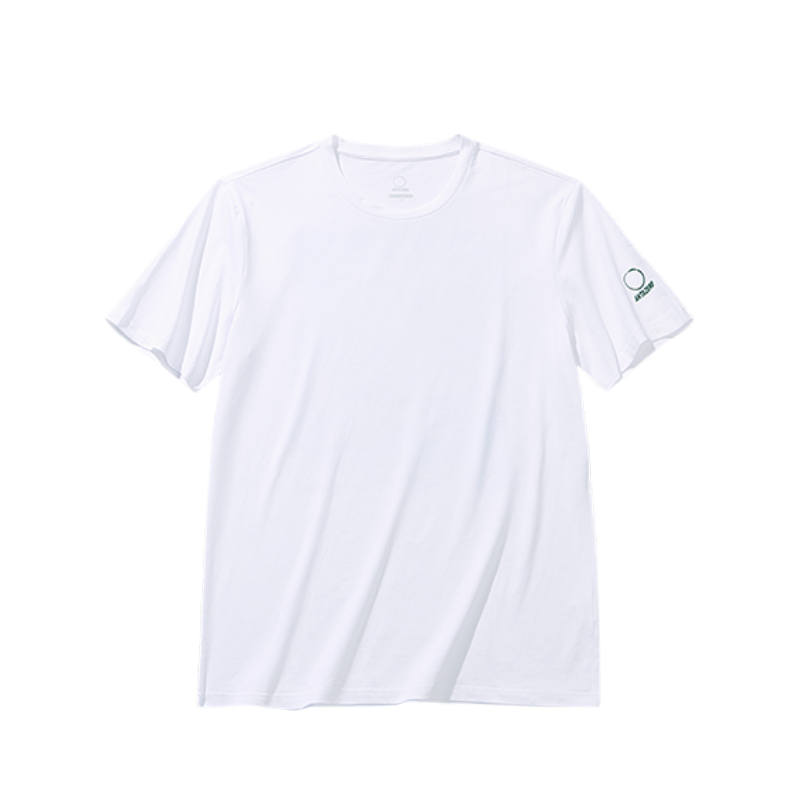 ANTA T Shirts Unisex White Crew Neck Moderate Straight Fit