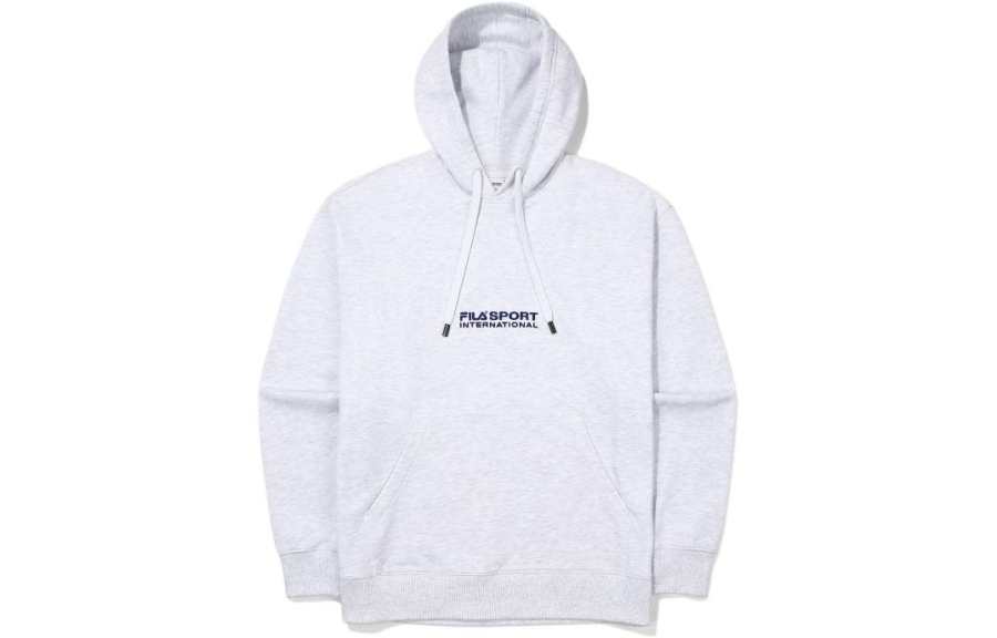 FILA Sweatshirts Unisex Gray Hooded Moderate Regular