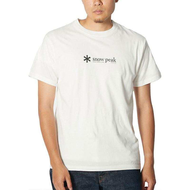 Snow Peak T Shirts Men's Crew Neck Moderate Straight Fit